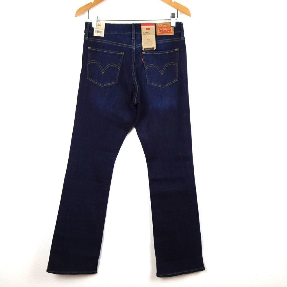 Levi's Classic Bootcut Jeans Women's Size 6 Blue Denim Stretch 28x32 - Picture 3 of 10